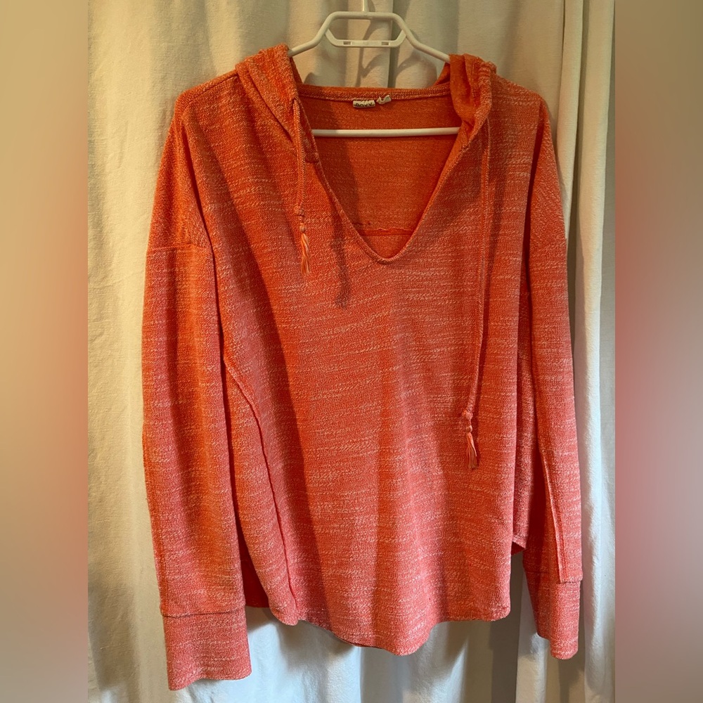Roxy Women's coral Hooded pullover Top